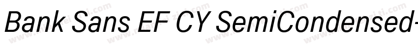 Bank Sans EF CY SemiCondensed字体转换
